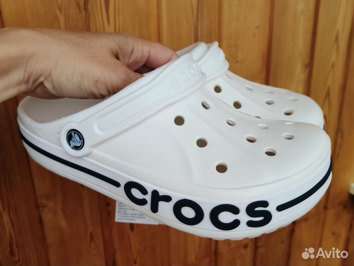 Кроксы белые Crocs BayaBand clog р 36-41