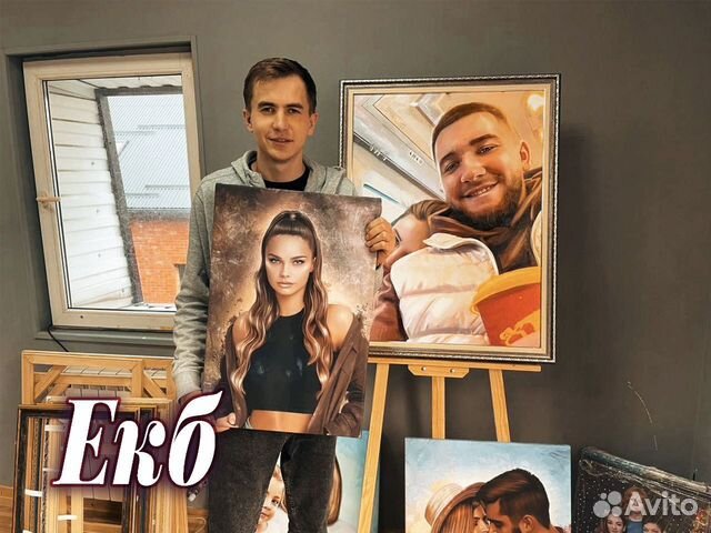 Портрет по фото на холсте на заказ