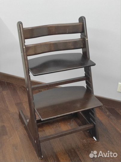 Детский растущий стул kid fix венге