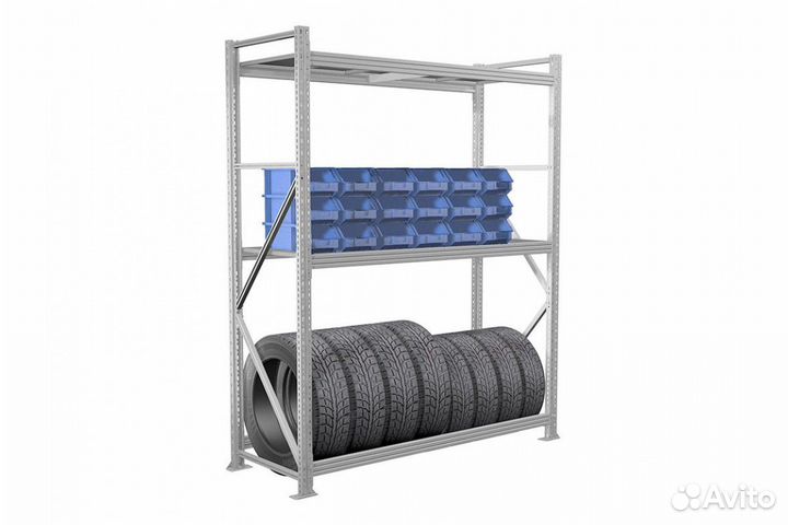 Стеллаж для шин и дисков 2000*1500*600 (3 яруса)