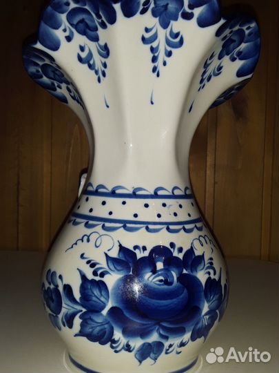 Ваза для цветов Гжель