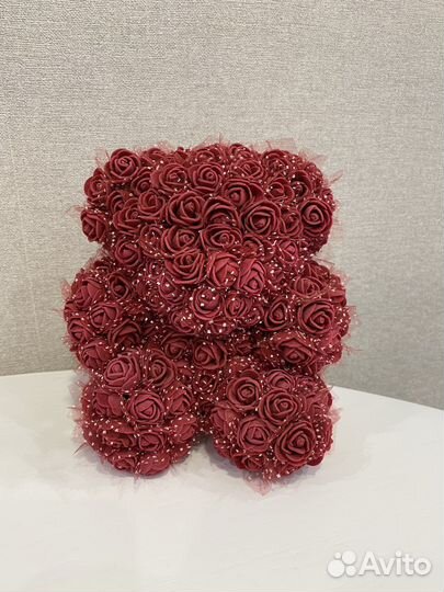 Мишка из роз 20 см