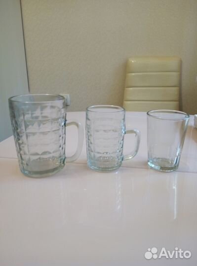 Кружки СССР пивные 0.5л и стаканы-0.18 л