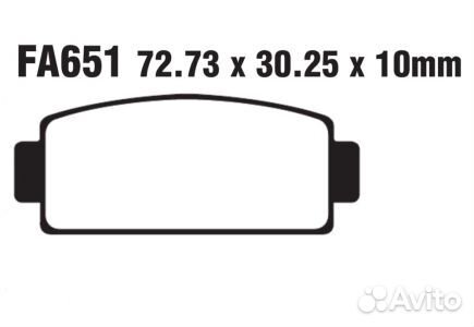FA651 Усиленные тормозные колодки Godzilla
