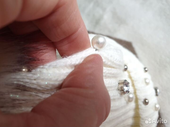 Зимняя шапка на флисе для девочки 54 на 6-10 лет