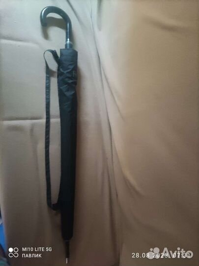 Зонт трость мужской черный