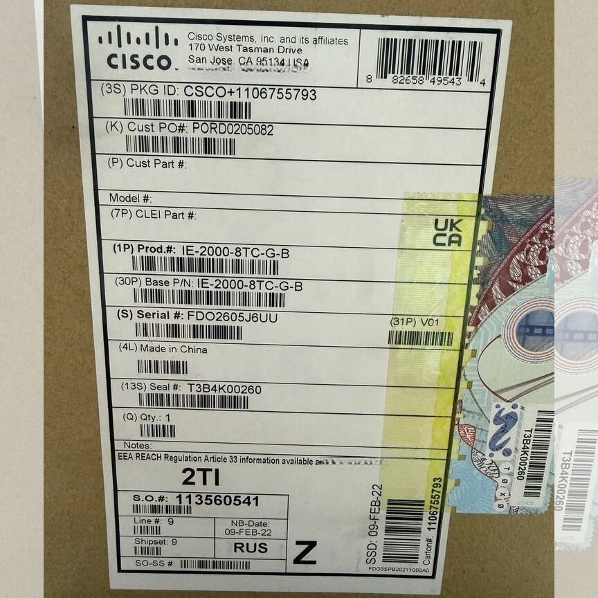 [IE-2000-8TC-G-B] Cisco — Новый Промышленный Коммута Ie-2000-8tc-G-B