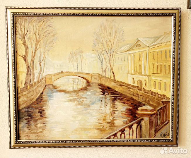 Картина маслом Санкт-Петербург. р. Фонтанка