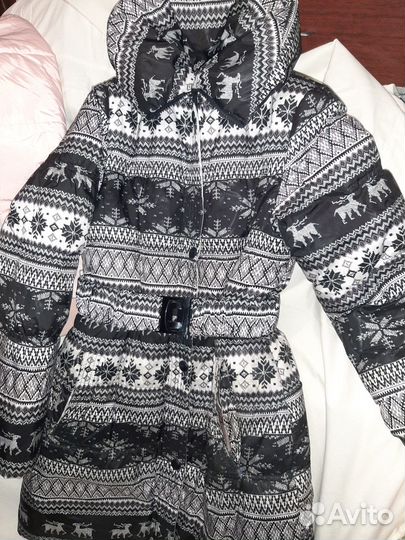 Пуховик зимний женский 42 44 теплый