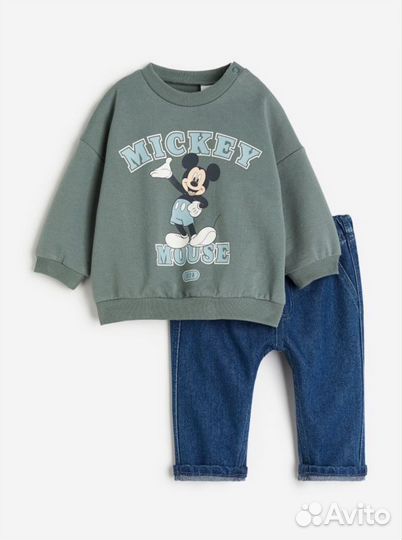 Костюм детский h&m свитшот и джинсы86 80