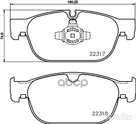 Колодки тормозные подходят для volvo XC90 II (2