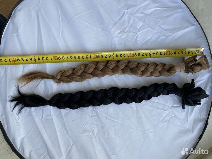 Волосы натуральные на заколках