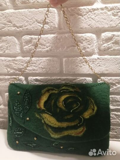 Клатч валяный