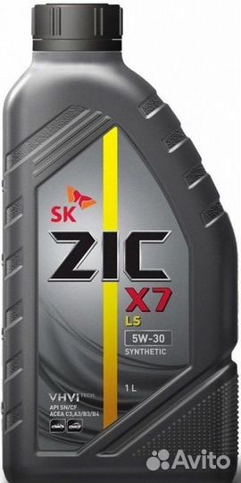 ZIC X7 5W40 API SP (синт.) 1л. масло моторное