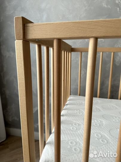 Детская кроватка IKEA с матрасом Askona