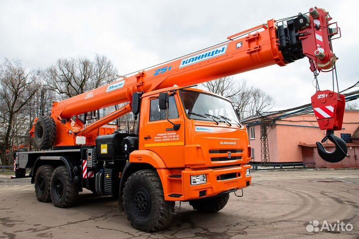 Аренда и услуги автокрана, 25 т, 32.5 м, с гуськом 9 м