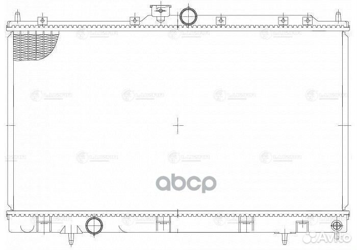 Радиатор mitsubishi lancer 1.3-2.0 03- LRc 1157