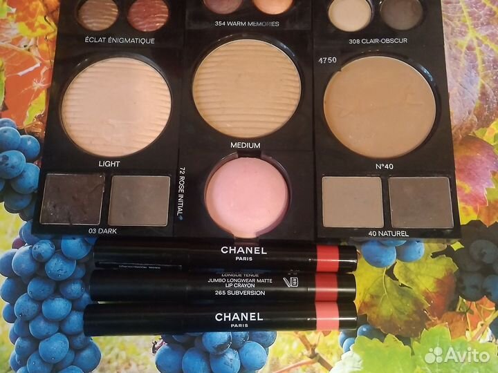 Chanel,тени,румяна,пудры