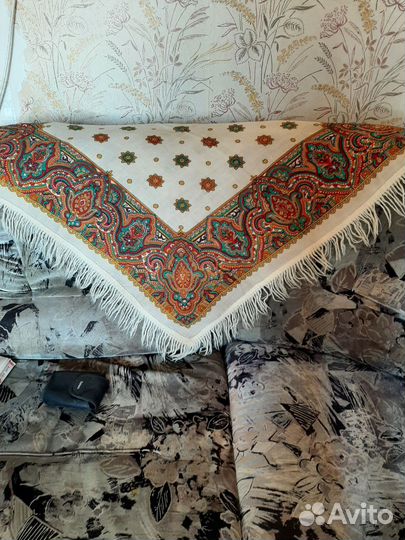 Павловопасадский платок шерсть СССР