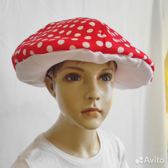 Шапка маска Гриб Мухомор новая детская