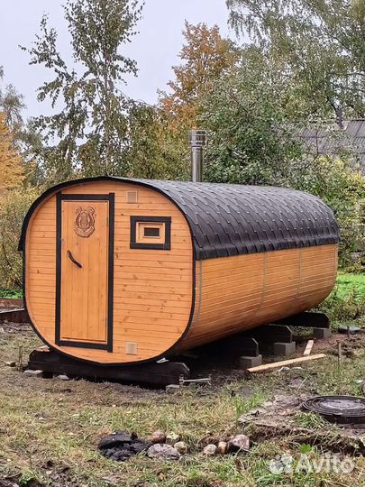 Баня бочка и квадро под ключ