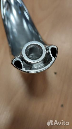 Крестовина новая кресла, сталь хромированная