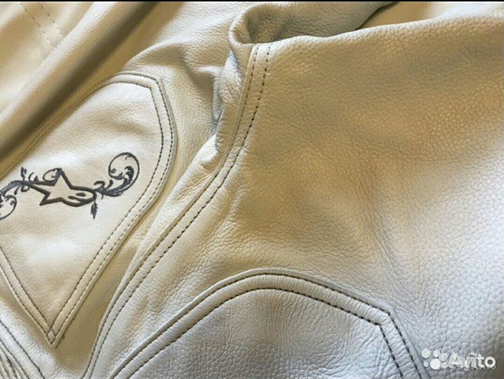 Мото костюм женский кожанный