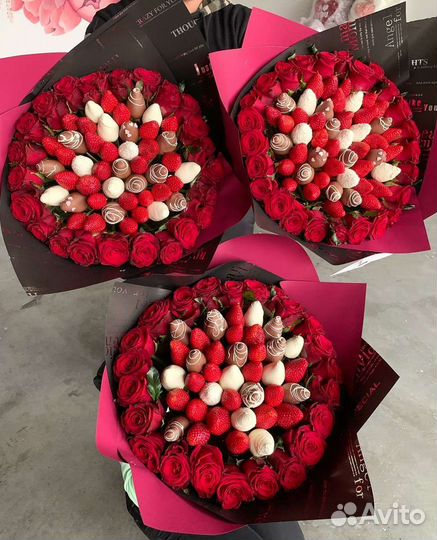 Клубника в шоколаде букеты,боксы,корзины