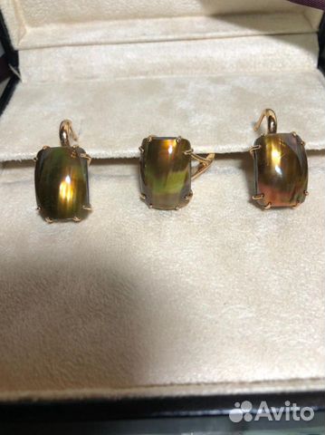 Эксклюзивный золотой комплект с мабэ