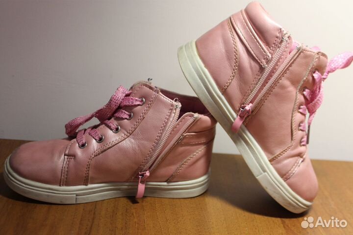 Ботинки осенние детские, розовые