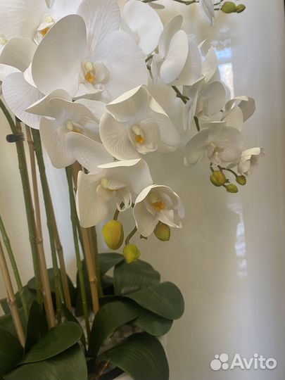 Орхидея искусственная из силикона качество премиум