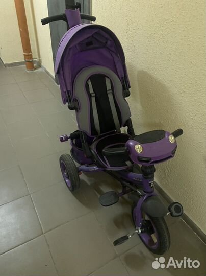 Детский велосипед трехколесный с ручкой