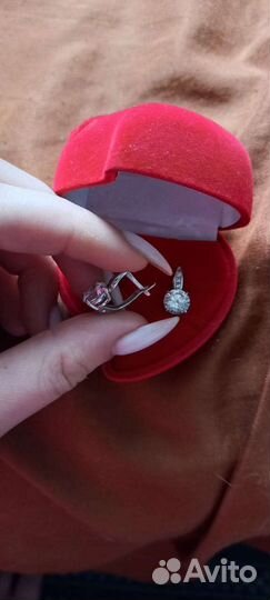 Серьги серебро 925