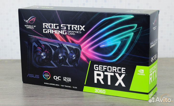 Видеокарта asus Rog Strix RTX 3060