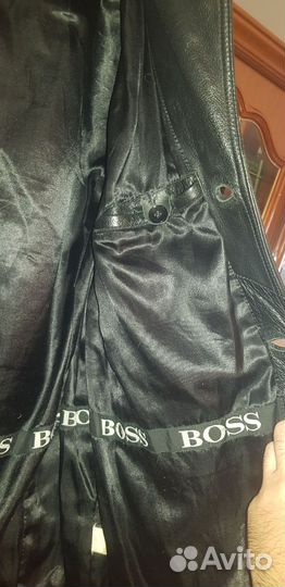 Кожаная куртка мужская Hugo Boss