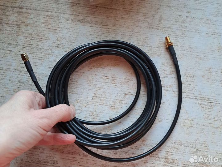 Удлинитель с SMA разъёмами на RG 174 или RG 58