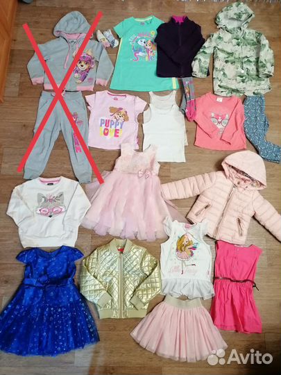 Вещи пакетом р. 104 для девочки