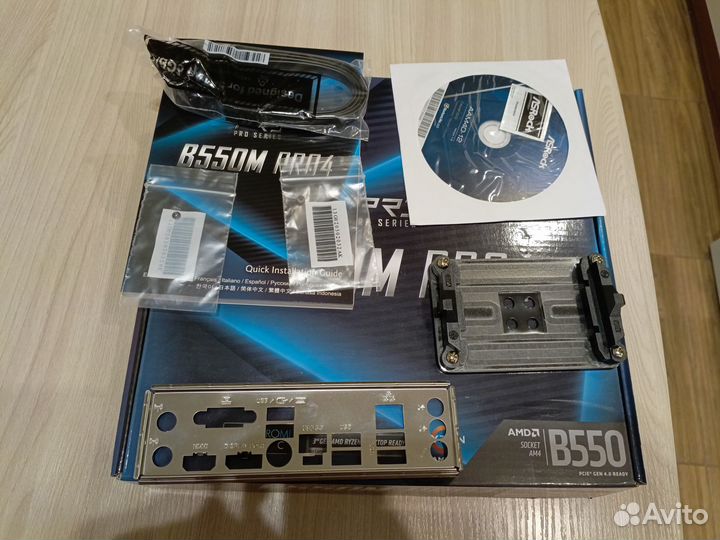 Комплект мать+Ryzen5 3500X+24 GB DDR4+кулер
