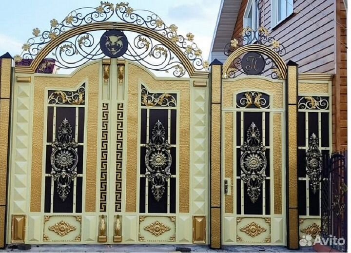 Ворота кованые (ковка) распашные