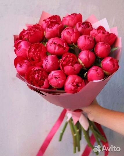 Пионы Букет пионов Доставка цветов