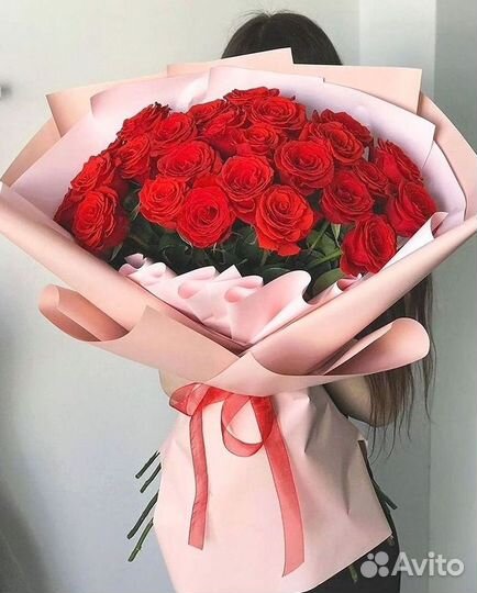 Розы Метровые 100 см доставка Москва