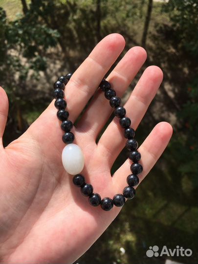 Натуральный Нефрит, нефритовый браслет, четки