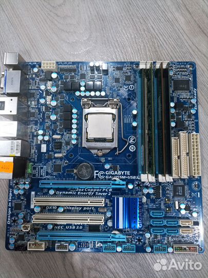 Материнская плата сокет 1156+процессор i7+8gb ram