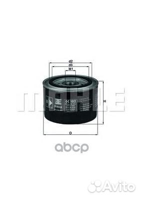 Фильтр масляный OC 102 Mahle/Knecht