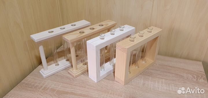 Кашпо с пробирками