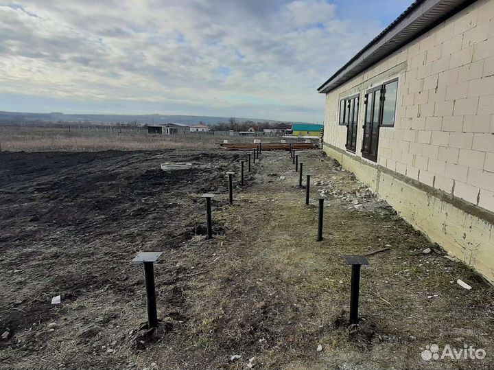 Винтовые сваи под ключ установка