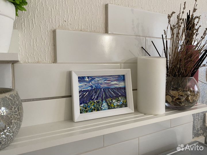 Картина лавандовое поле