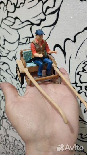 Телега для лошади Schleich раритет