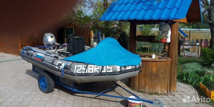 Лодка пвх Аэро-380 с двигателем Honda-15D