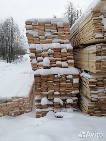 Доска обрезная хвойных пород ель/сосна 2 сорта